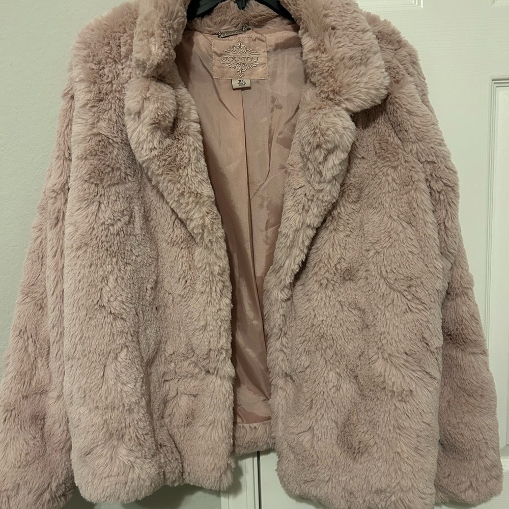 JOU JOU faux fur coat
